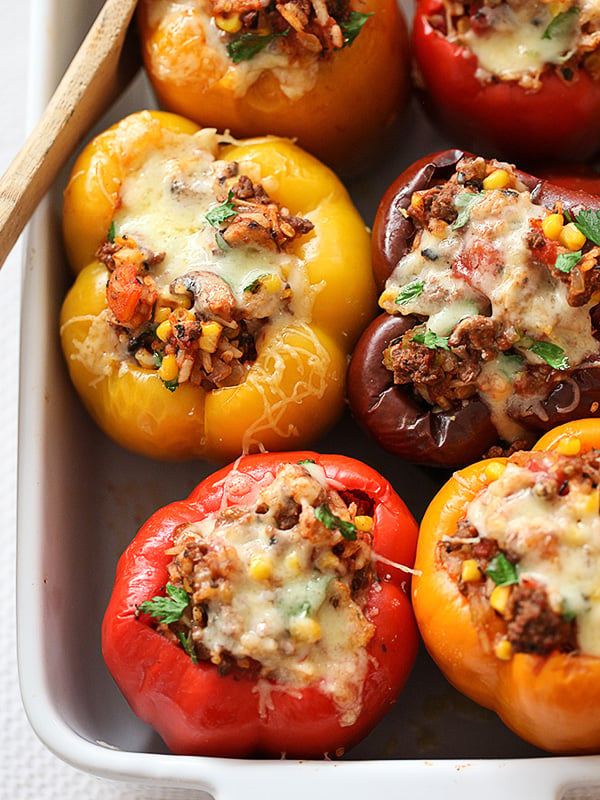 THE BEST Stuffed Bell Peppers Recipe (+ Make Ahead Option) - foodiecrush